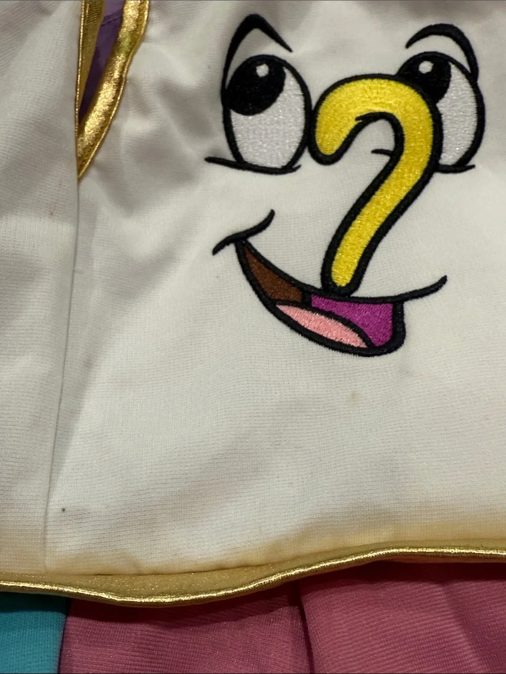Girls Disney Beauty and the Beast Chip Costume Dress - Size M 10/12 - Picture 13 of 16
